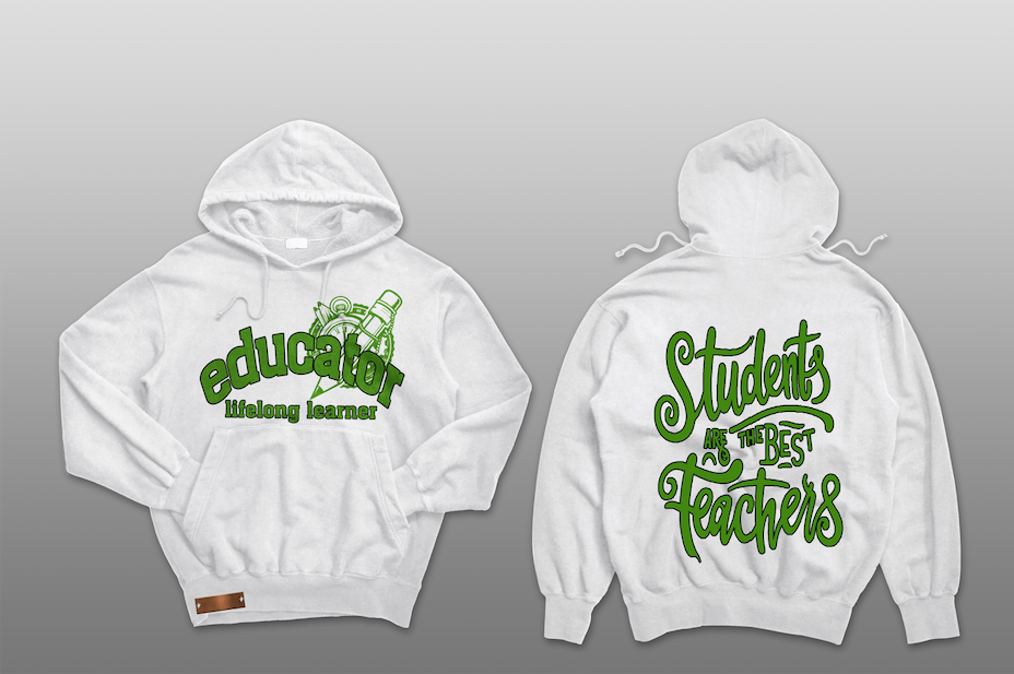 Educator "Students Are The Best" White Hoodie