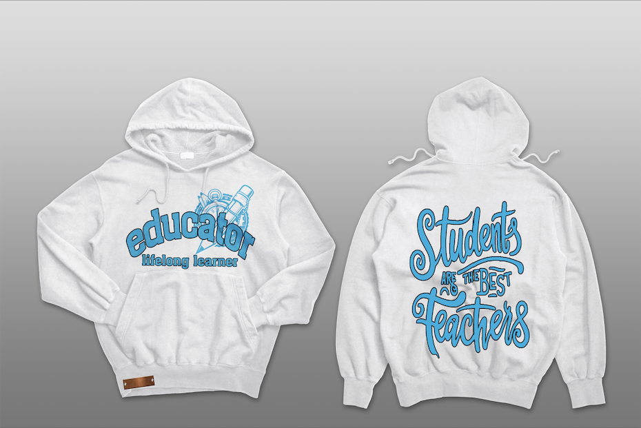 Educator "Students Are The Best" White Hoodie