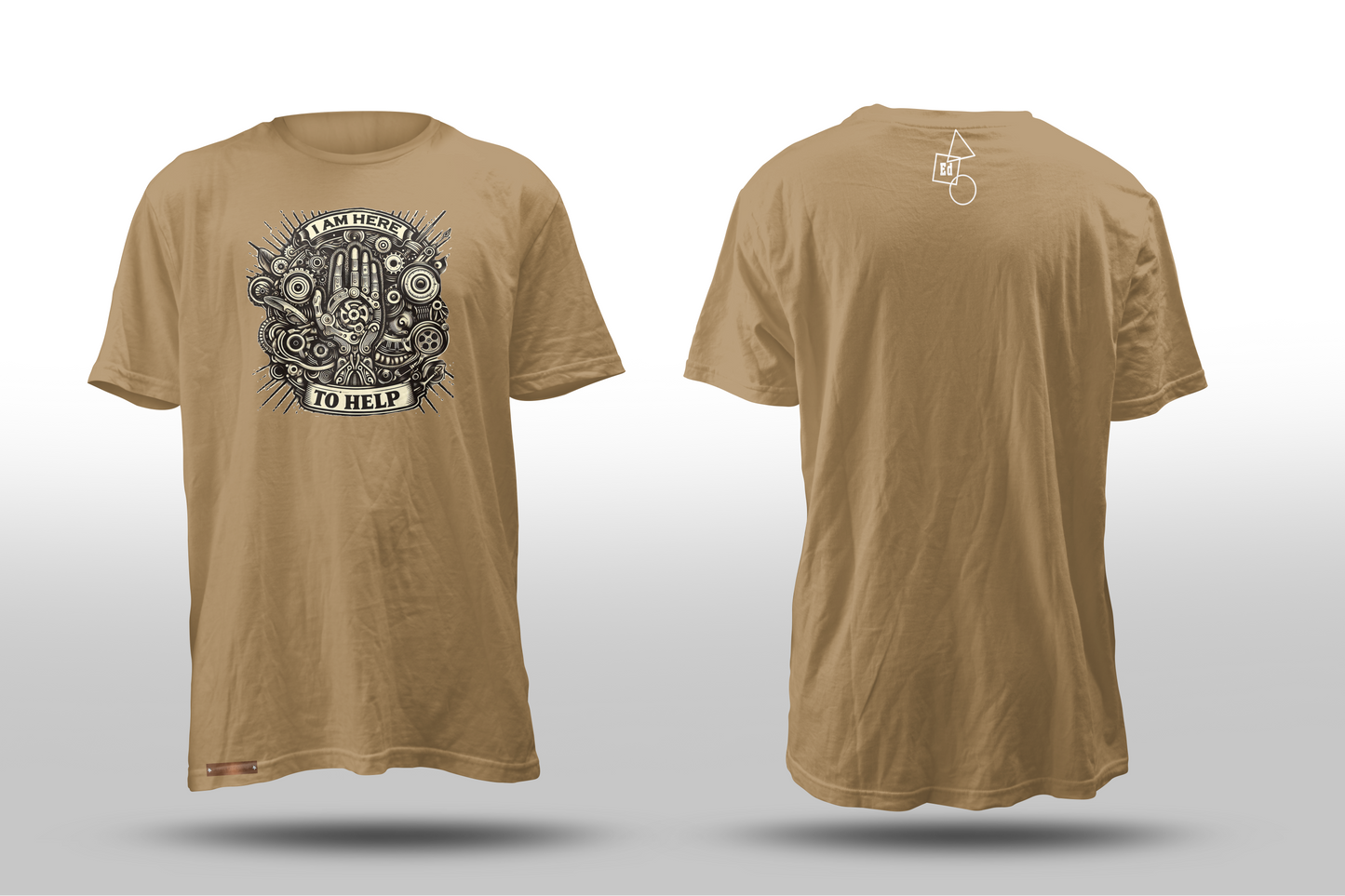 Educator "I Am Here To Help" Short Sleeve T-Shirt Steampunk