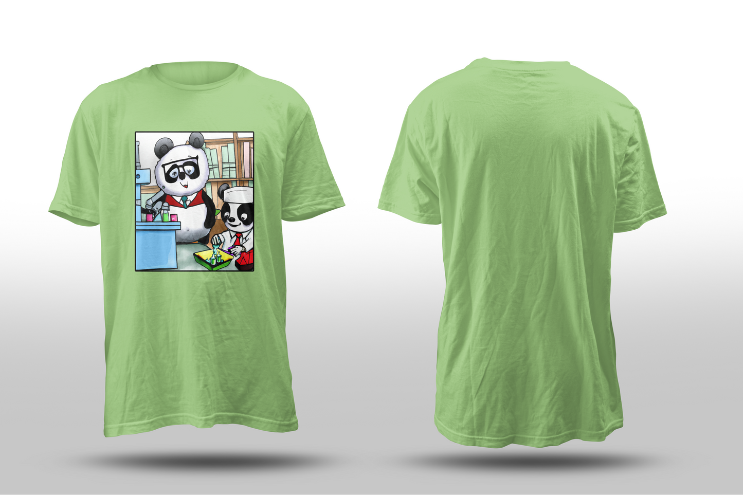Educator Panda "Science Fair" Short Sleeve T-Shirt