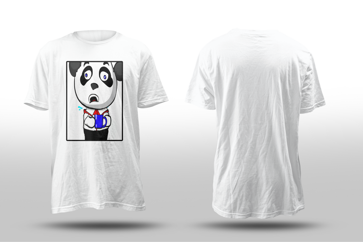 Educator Panda "Shocked" Short Sleeve T-Shirt